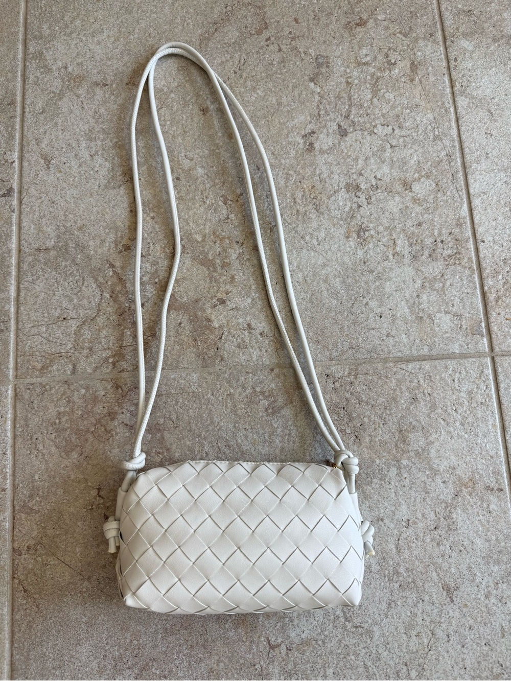 Woven Leather Crossbody Bag